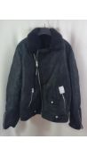 All Saints Men's Miles Biker Jacket, Black, Size L