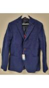 El Ganso Men's Wool Blazer, Navy, Size 42 UK, 52 IT
