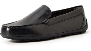 Geox Boys J New Fast Boy B Moccasins, Black, 9 UK