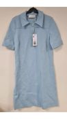 GOAT Lula Shirt Dress, Jersey, Pale Blue, Size 8 UK
