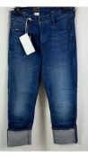 G-Star RAW Women's Noxer Straight Jeans, Blue, Size 29/32