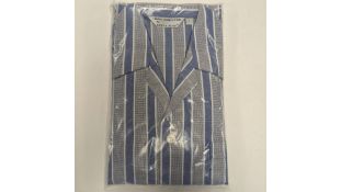 Savile Collection By Derek Rose Men's Pyjamas, Blue Stripe, Size S, 38 UK