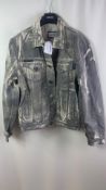 Philipp Plein Men's Denim Trucker Jacket, Kansas, Size L, Sample