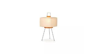 Vitra Akari 7A Table Lamp, Cream Shade Black Legs