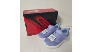 Two Skechers Children's Go Run Elevate Trainers, Lavender, UK 9/EU 26