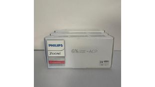 Three Philips Zoom Day White 6% Teeth Whitening Gel, Expiry Date 05.2026