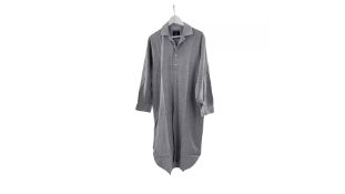 British Boxers Men's Brushed Cotton Nightshirt, Ash Grey, Size M