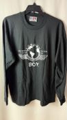 Two Boy London Men's LS T-Shirt, Black, XL, New