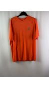 Four Asics Men's Sport Run Top, Nova Orange, Size S
