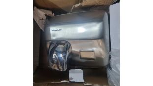 Pro-Elec Automatic Hand Dryer Brushed Steel, 2500W Box damaged