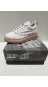 Andia Fora Women's Elen 5 Trainers, White/Powder Pink, Size 36 EU