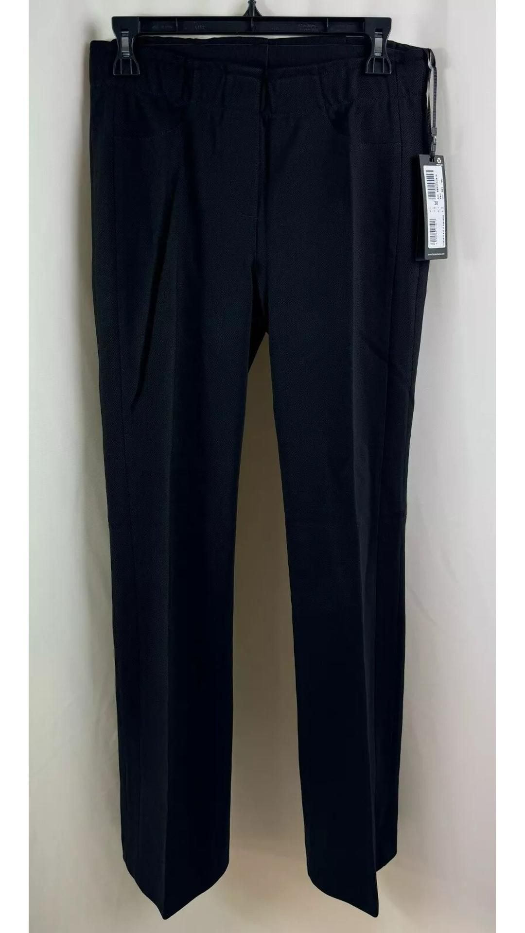 Luisa Cerano Women's Bootcut Jersey-Gabardine Trousers, Black, UK 12
