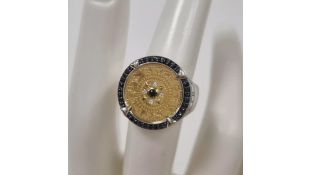 Thomas Sabo Rebel At Hearts Elements of Nature Gold Plated Ring, Size 52, No Box