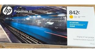 HP 842C 775ml Yellow PageWide XL Ink Cartridge, C1Q56A
