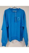 7-Days Women's Active Monday Crew Neck Sweatshirt, Pop Blue, Size M