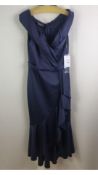 Ispirato Mother of The Bride Short Sleeve Dress, Size 12 UK, French Navy