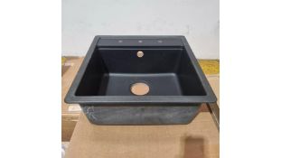 Schock Nemo N-100S Sink, Onyx Cristalite, 490 X 510mm, Damaged
