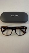 Scout Gabriella Havana Glasses Frame with Demo Lense, Brown, 53-20-140