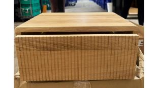 Two Wooden Wall Mounted Drawers, 40 X 30 X 19cms