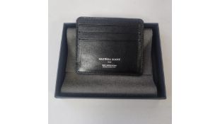 Maxwell Scott The Marco Leather Cardholder, Night Black