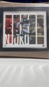 Fanatics David Njoku Framed Photo, Black Edge.