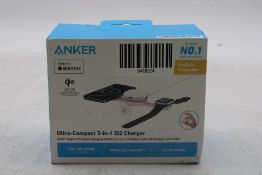 Anker MagGo Wireless 3-in-1, Foldable Pad Charging Station, Pink. Box damaged