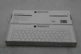 Four Raspberry Official Pi Keyboards, US Version, Black/Grey