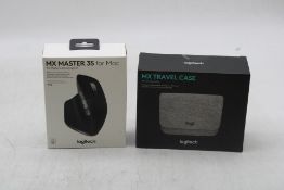Logitech Performance Mouse MX Master 3S for Mac & MX Travel Case