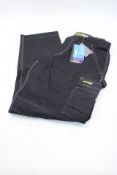 Three Stand Safe Men's WK026 Work Cargo Trousers, Black, Size W32R