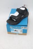 Columbia Women's Peak Freak Rush Leather Sandals, Black, UK 4. Box damaged