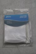 Zoggs Easy Fit Silicone Cap 6 Pack, White, One Size