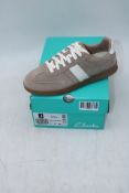 Clarks Seco Speed Trainers, Light Brown Suede, UK 5