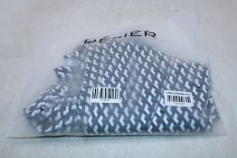 Belier Short Sleeve Illusion Print Resort Shirt, Blue, Size M