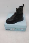 Philippe Model Paris Bastille Veau Combat Boots, Black, Size 40. Box damaged