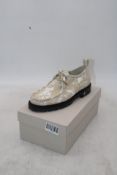 Duke & Dexter Moby Brown Cow Boot, Sand/White, Size 9