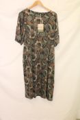 Gudrun Sjoden Floral Short Sleeve Dress, Multi, Size L