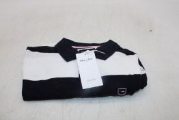 Eden Park Striped Polo Shirt, Navy/White, Size M