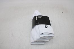 Three Packs of Three Pairs Robin Soderling Socks, White, Size 39-42
