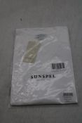 Sunspel Riviera V Neck T-Shirt, White, Size L