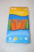Six Zoggs Float Bands, Orange/Green, Size 3-6 Years, 19-30kg