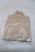 Barbara Alvisi Turtleneck Jumper, Tan, Size S/M