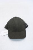 Stetson Kent Wool Earflaps Flat Cap, Dark Green, Size L