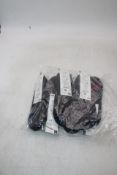 Six 3-Pack Levi's High Rise Trainer Socks, Black, UK 9-11