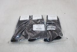 Six Pairs of Calvin Klein Women's Socks, Black, One Size