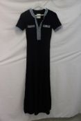 Sandro Alecia Long Dress, Marine, EU 38