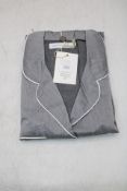 Desmond & Dempsey Long Pyjama Set, Grey, Size XL