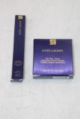 Two Estee Lauder Items to include 1x Set Blur Finish Perfecting Pressed Powder, Deep. 1x The Brow Mu