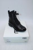 MDUS Lace Up Ankle Boots, Black, Size 38