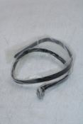 Burberry Thin Belt, Black, Size 3