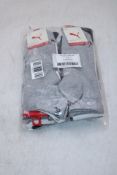 Six Packs Puma Short Crew Socks, Pack of 3, White/Black/Grey, UK 9/11